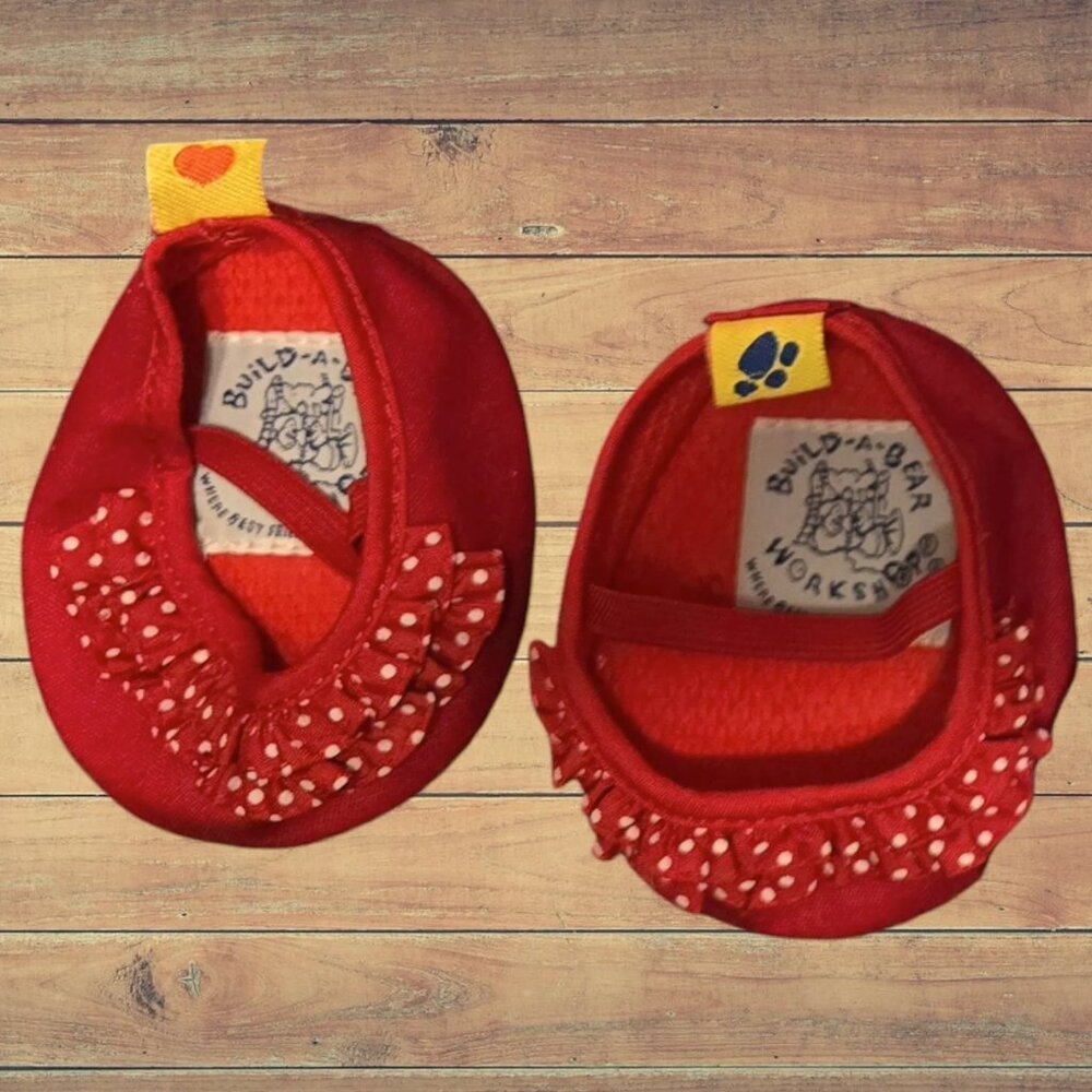 Build A Bear Polka Dot Shoes
